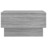 Wall-mounted Bedside Cabinet Grey Sonoma - 45-Degree Angle