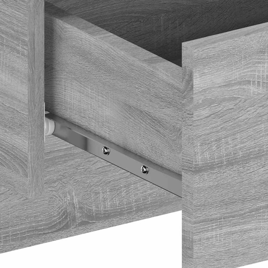 Wall-mounted Bedside Cabinets 2 pcs Grey Sonoma