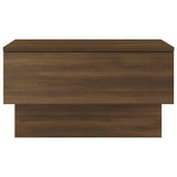Wall-mounted Bedside Cabinet Brown Oak - 45-Degree Angle