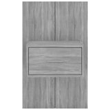 Wall-mounted Bedside Cabinet Grey Sonoma