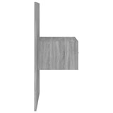 Wall-mounted Bedside Cabinet Grey Sonoma