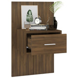 Wall-mounted Bedside Cabinets 2 pcs Brown Oak
