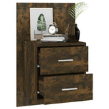 Wall-mounted Bedside Cabinets 2 pcs Smoked Oak - Top-Down View