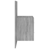 Wall-mounted Bedside Cabinets 2 pcs Grey Sonoma - Close-Up Angle