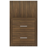 Wall-mounted Bedside Cabinets 2 pcs Brown Oak - 45-Degree Angle