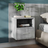 Wall-mounted Bedside Cabinets 2 pcs Grey Sonoma
