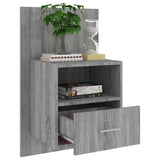 Wall-mounted Bedside Cabinets 2 pcs Grey Sonoma - Extra Image