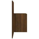 Wall-mounted Bedside Cabinets 2 pcs Brown Oak - Low Angle