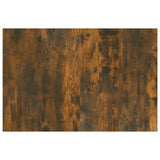 Bed Headboard Smoked Oak 120 cm Engineered Wood - Top-Down View