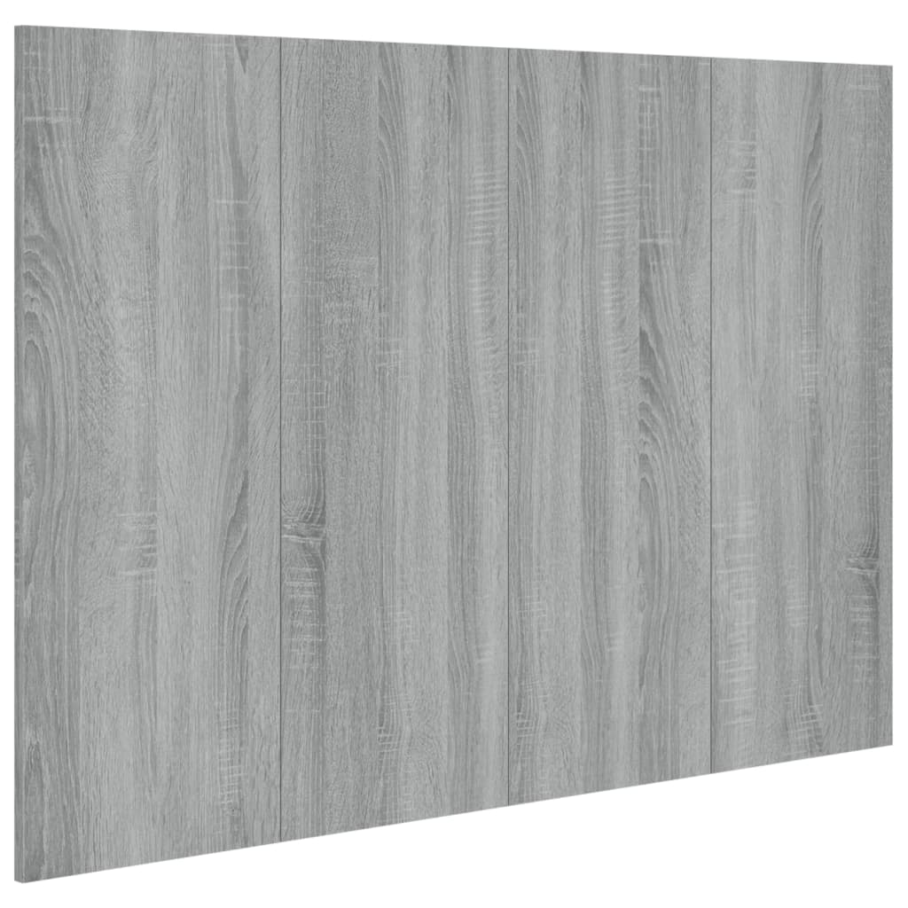 Bed Headboard Grey Sonoma 120 cm Engineered Wood