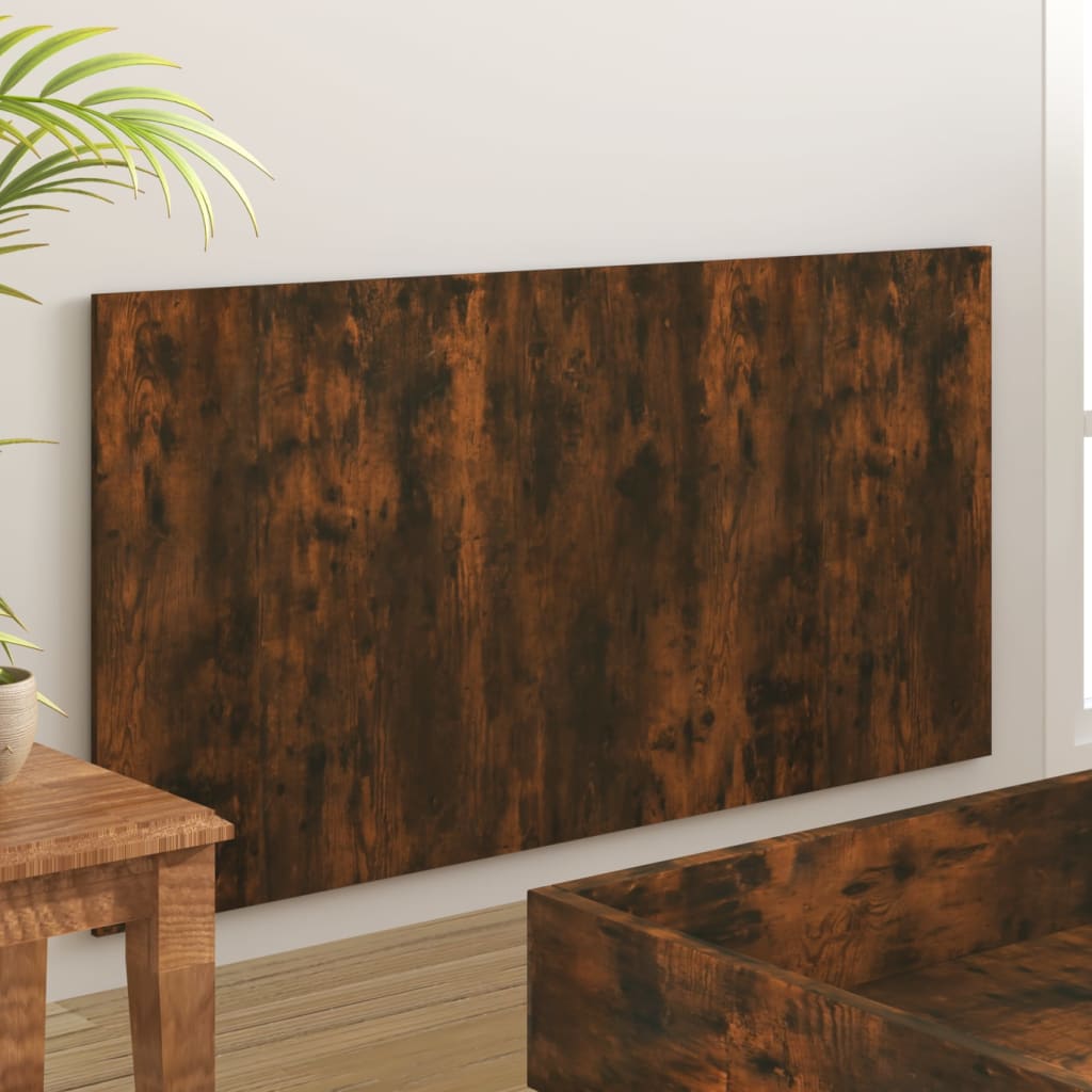 Bed Headboard Smoked Oak 160 cm Engineered Wood