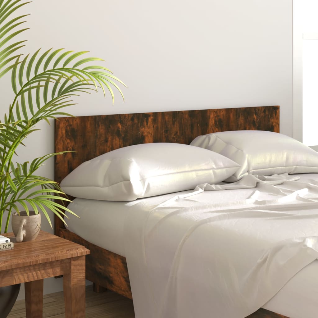 Bed Headboard Smoked Oak 160 cm Engineered Wood