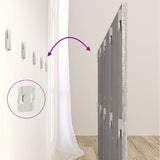 Bed Headboard Grey Sonoma 160x1.5x80 cm Engineered Wood - Rear View