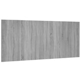 Bed Headboard Grey Sonoma 200x1.5x80 cm Engineered Wood