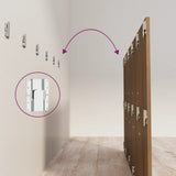 Bed Headboard Brown Oak 200 cm Engineered Wood - 45-Degree Angle