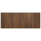Bed Headboard Brown Oak 200 cm Engineered Wood - Rear View