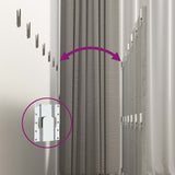 Wall Headboard Grey Sonoma 240x1.5x80 cm Engineered Wood - Rear View