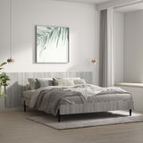 Wall Headboard Grey Sonoma 240 cm Engineered Wood