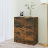 Sideboard Smoked Oak 60x30x70 cm Engineered Wood - Side View