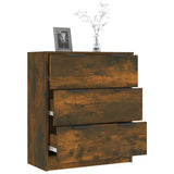 Sideboard Smoked Oak 60x30x70 cm Engineered Wood - Top-Down View