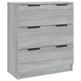 Sideboard Grey Sonoma 60x30x70 cm Engineered Wood - Front View