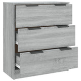 Sideboard Grey Sonoma 60x30x70 cm Engineered Wood - Close-Up Angle