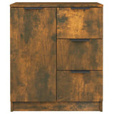 Sideboard Smoked Oak 60x30x70 cm Engineered Wood - Side View