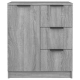 Sideboard Grey Sonoma 60x30x70 cm Engineered Wood - Side View