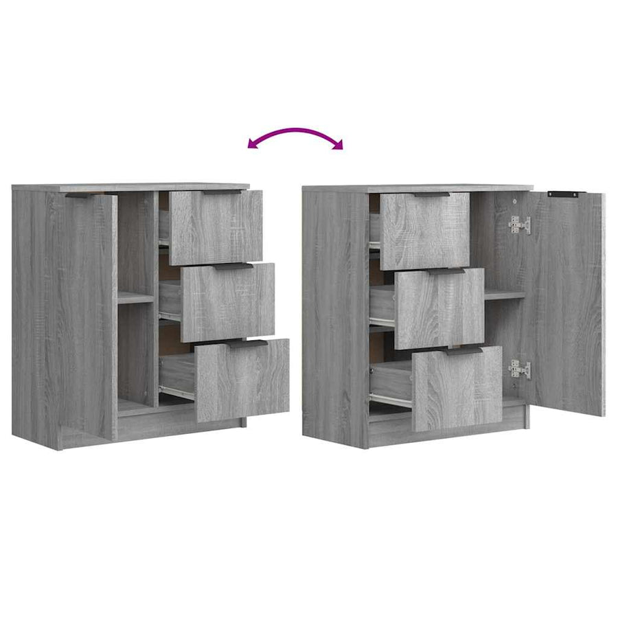 Sideboard Grey Sonoma 60x30x70 cm Engineered Wood