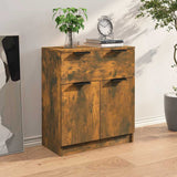 Sideboard Smoked Oak 60x30x70 cm Engineered Wood - Side View