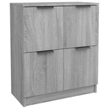Sideboard Grey Sonoma 60x30x70 cm Engineered Wood - Front View