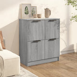 Sideboard Grey Sonoma 60x30x70 cm Engineered Wood - Side View
