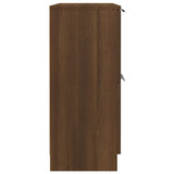 Sideboard Brown Oak 60x30x70 cm Engineered Wood - Rear View