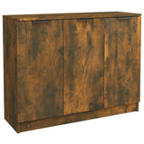 Sideboard Smoked Oak 90.5x30x70 cm Engineered Wood - Front View