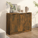 Sideboard Smoked Oak 90.5x30x70 cm Engineered Wood - Side View