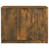 Sideboard Smoked Oak 90.5x30x70 cm Engineered Wood - 45-Degree Angle