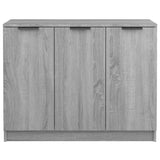 Sideboard Grey Sonoma 90.5x30x70 cm Engineered Wood - 45-Degree Angle