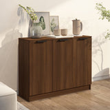 Sideboard Brown Oak 90.5x30x70 cm Engineered Wood - Side View