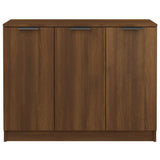 Sideboard Brown Oak 90.5x30x70 cm Engineered Wood - 45-Degree Angle