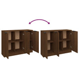 Sideboard Brown Oak 90.5x30x70 cm Engineered Wood