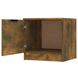 Bedside Cabinet Smoked Oak 40x39x40 cm
