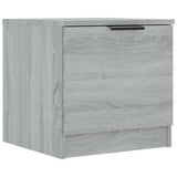 Bedside Cabinet Grey Sonoma 40x39x40 cm - Front View