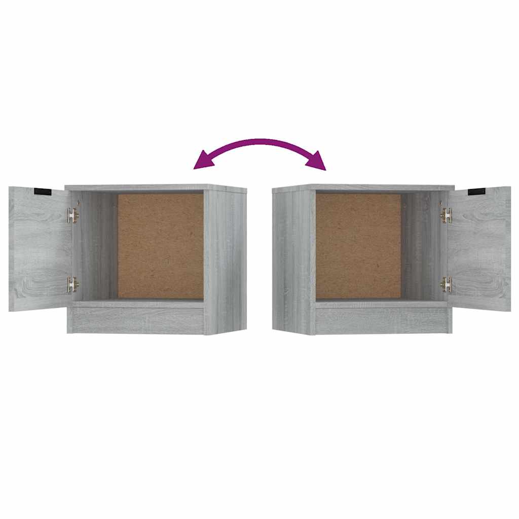 Bedside Cabinet Grey Sonoma 40x39x40 cm