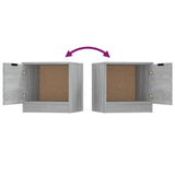 Bedside Cabinets 2 pcs Grey Sonoma 40x39x40 cm