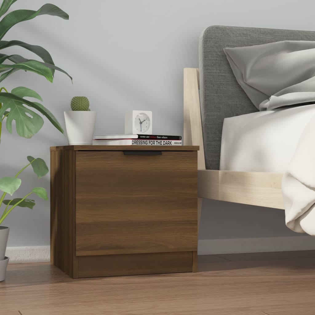 Bedside Cabinets 2 pcs Brown Oak 40x39x40 cm