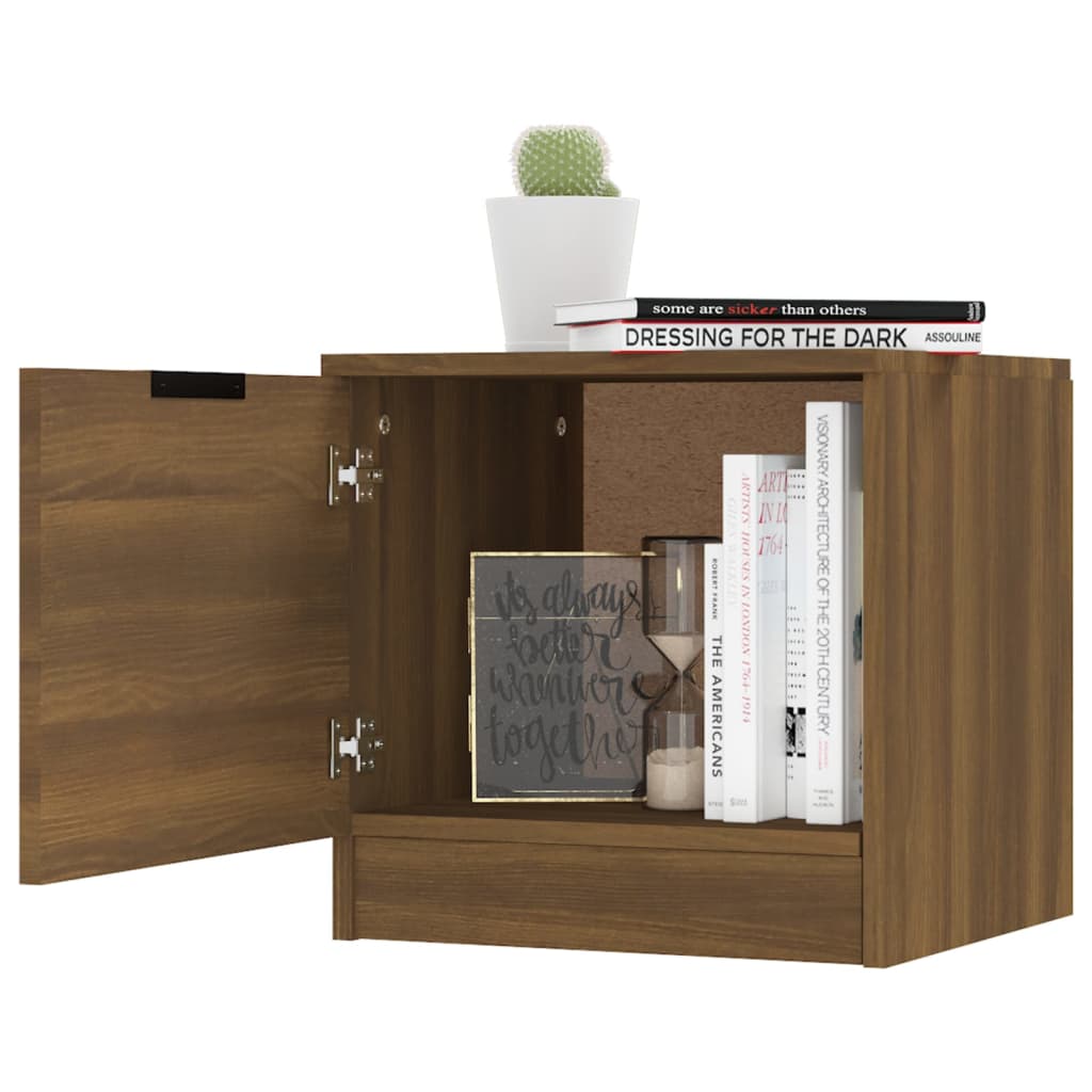 Bedside Cabinets 2 pcs Brown Oak 40x39x40 cm
