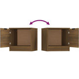 Bedside Cabinets 2 pcs Brown Oak 40x39x40 cm - Extra Image