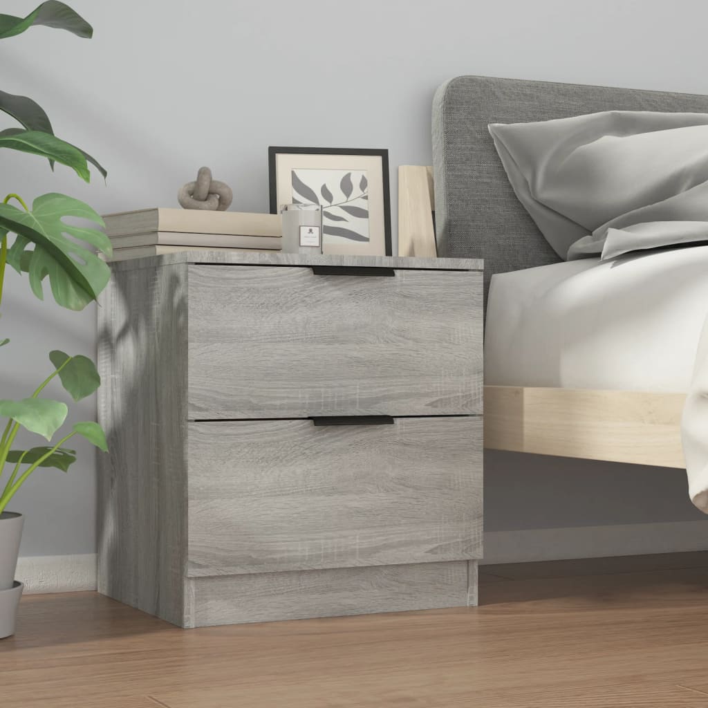 Bedside Cabinet Grey Sonoma Engineered Wood