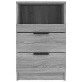 Bedside Cabinets 2 pcs Grey Sonoma Engineered Wood - Top-Down View