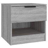 Bedside cabinets 40 x 39 x 40cm Engineered Wood - Front View